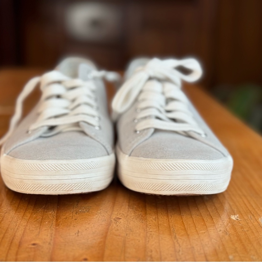 Keds Light Gray Canvas Sneakers - Picture 2 of 12